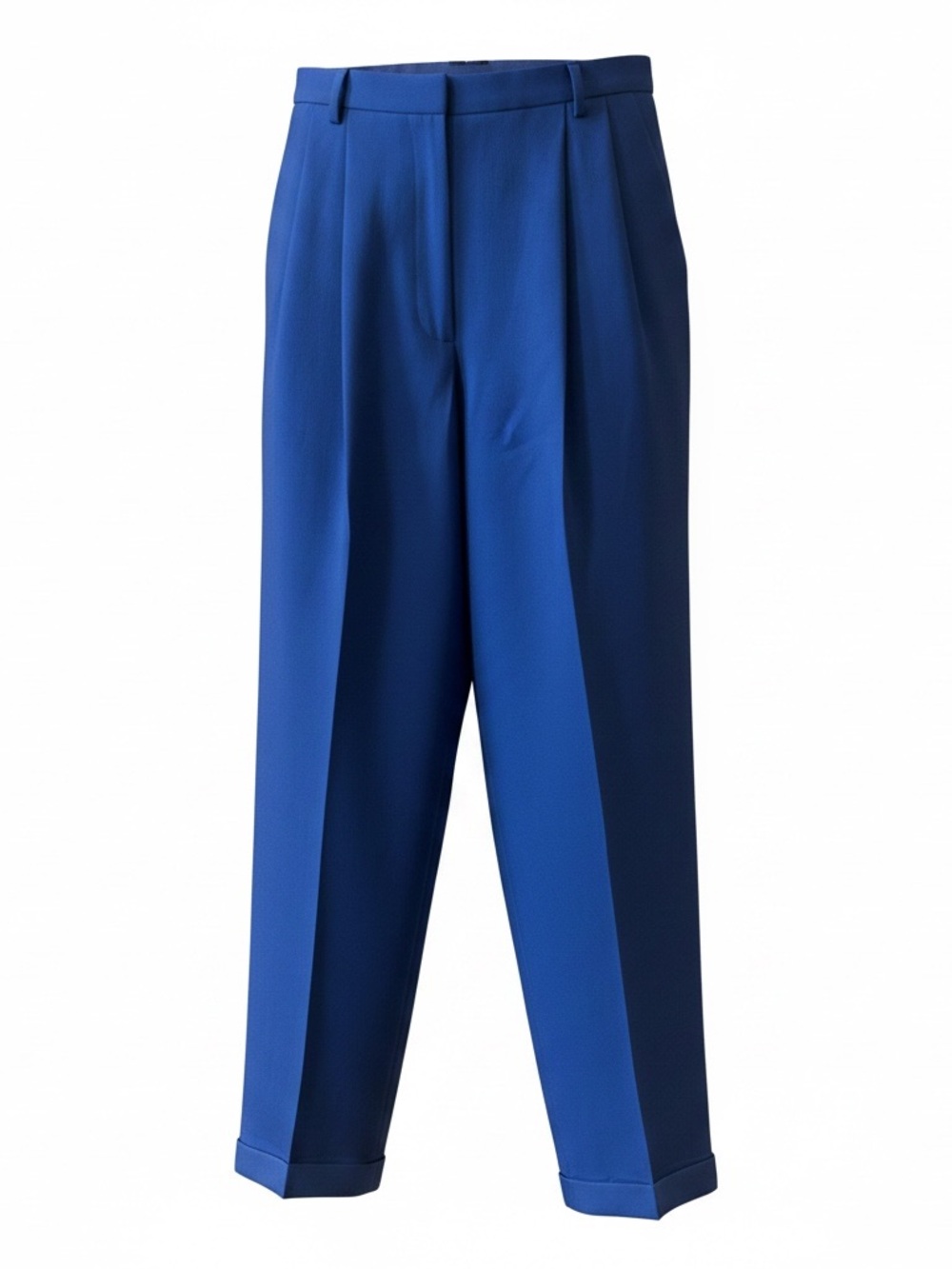 Vtg RALPH Lauren 100% Wool Straight Leg Pants Women 12
(Fits 28x30) Blue Pleated